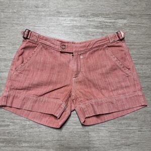 AG Adriano Goldschmied the Venice Pink Denim Shorts Buckle Women's 26R USA
